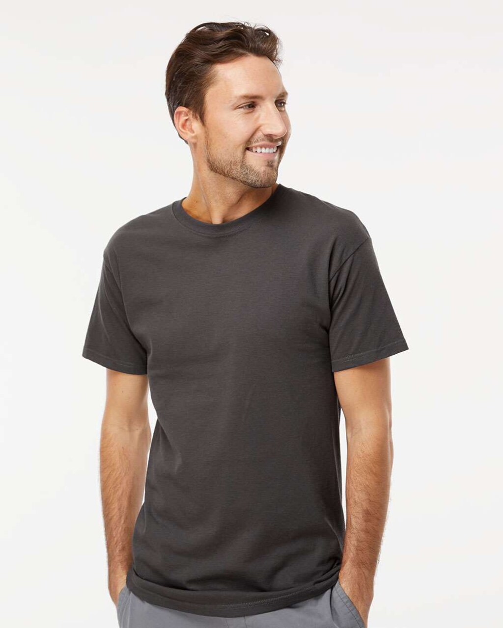 12 Pack : M&O Men’s Gold Soft Touch Classic Fit Durable Everyday Premium Jersey Crewneck Tee